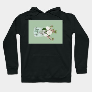 June Honeysuckle and Roses portrait card Hoodie